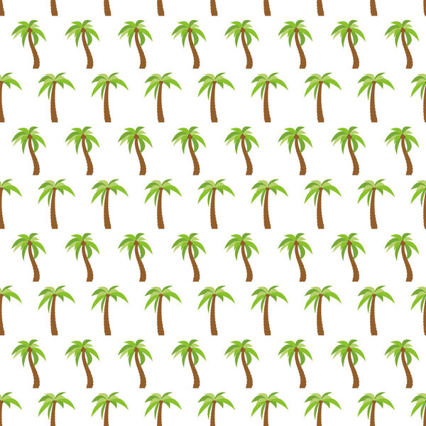 Seamless Pattern with palm trees