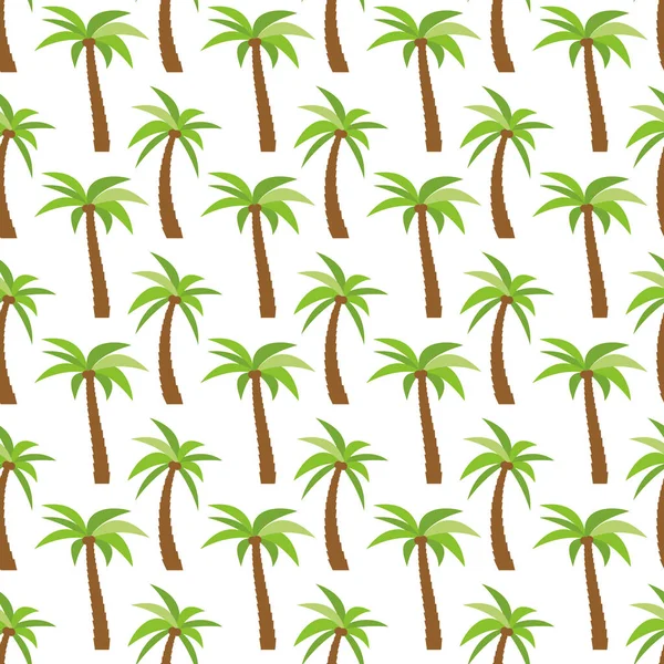 Seamless Pattern with palm trees — Stock Vector