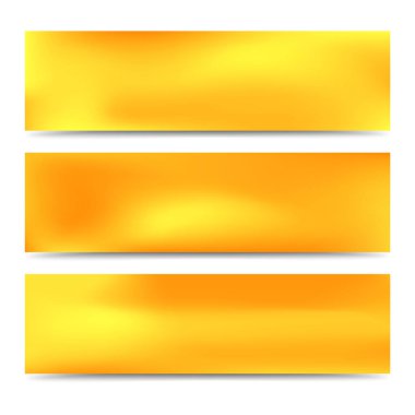 Pürüzsüz soyut bulanık degrade sarı afişler