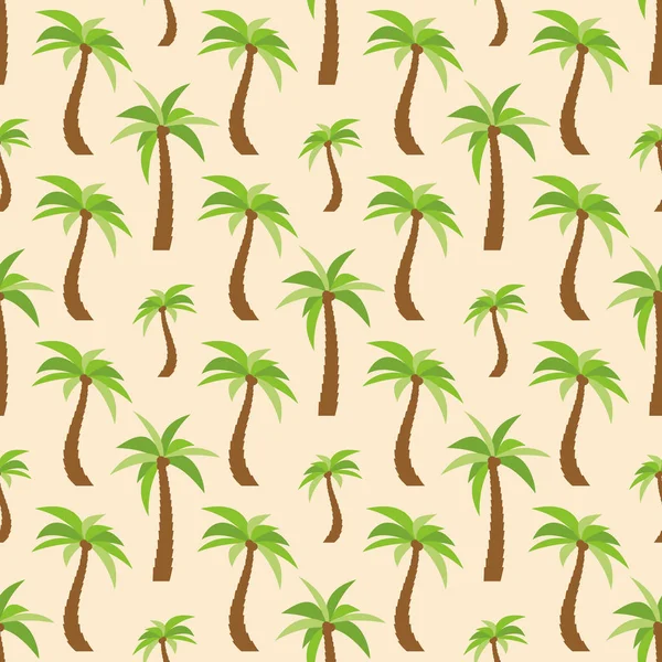 Seamless Pattern with palm trees — Stock Vector