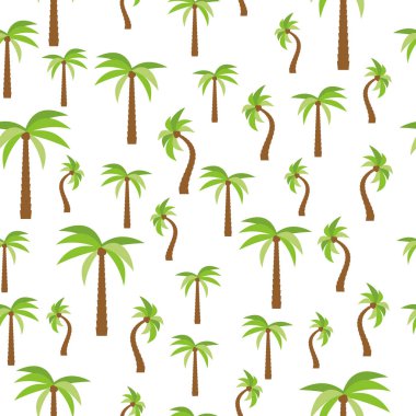 Palmiye ağaçlarıyla kusursuz desen