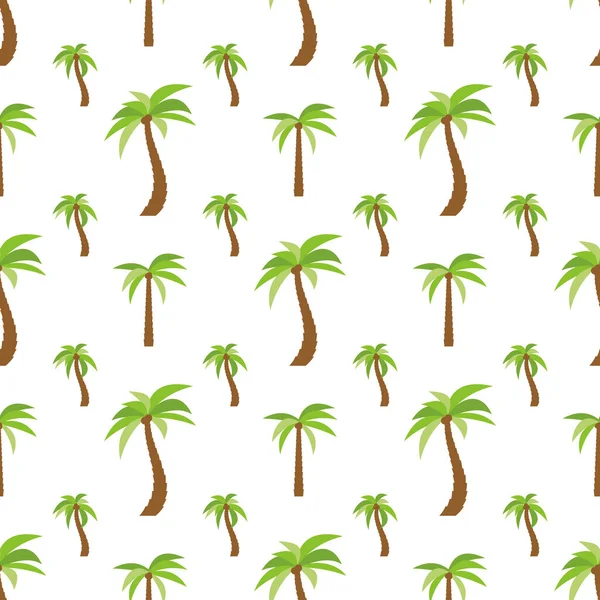 Sömlöst mönster med palmer — Stock vektor