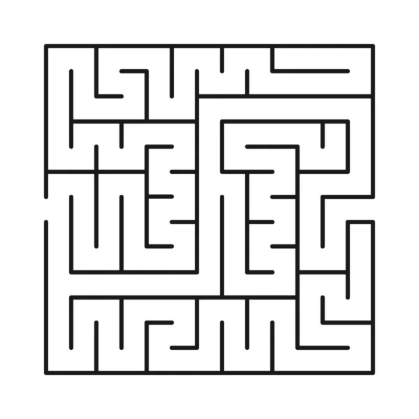 Labyrinthe abstrait sombre labyrinthe — Image vectorielle