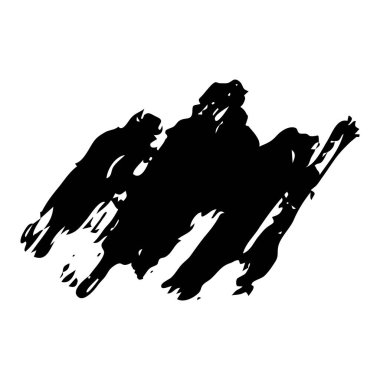 El çizilmiş boya karalama lekeleri