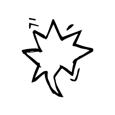 El çizilmiş boş konuşma balonu