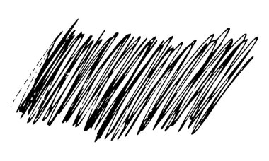 Karalamak kalem lekeleri el çekilmiş