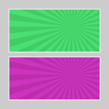 Çok renkli pop sanat afiş seti