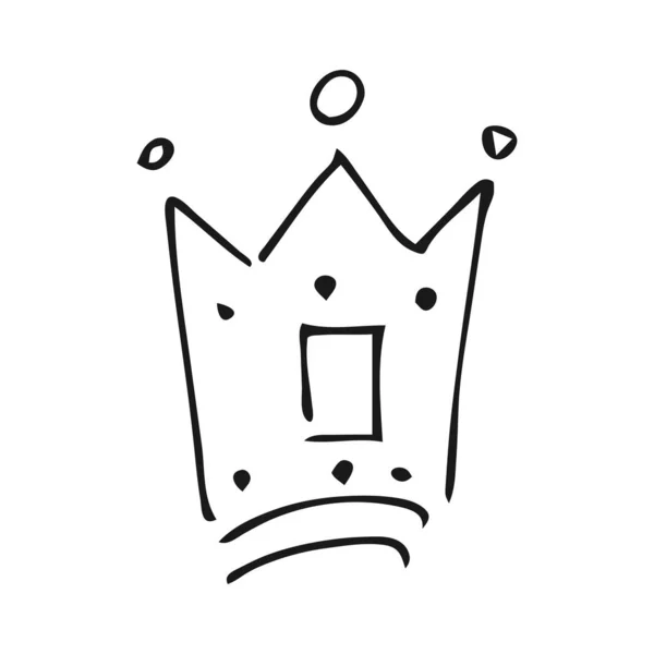 Coroação imperial real e símbolo monarca — Vetor de Stock
