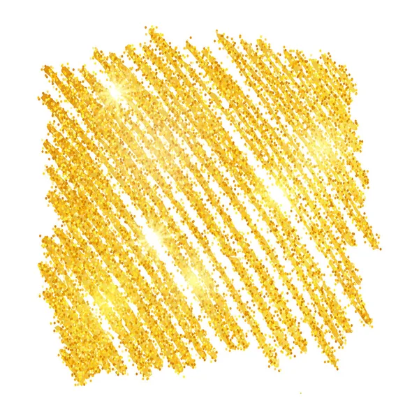 Golden Paint Glitzerkulisse — Stockvektor