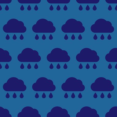 Yağmurlu bulutların dikişsiz deseni