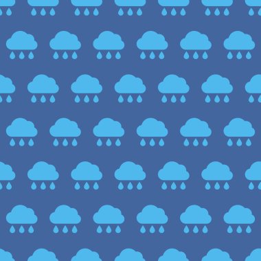 Yağmurlu bulutların dikişsiz deseni