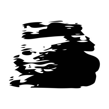 El çizilmiş boya karalama lekeleri