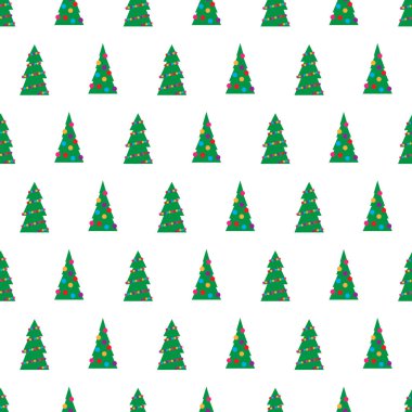 Yeşil Noel ağacı ile Seamless Modeli