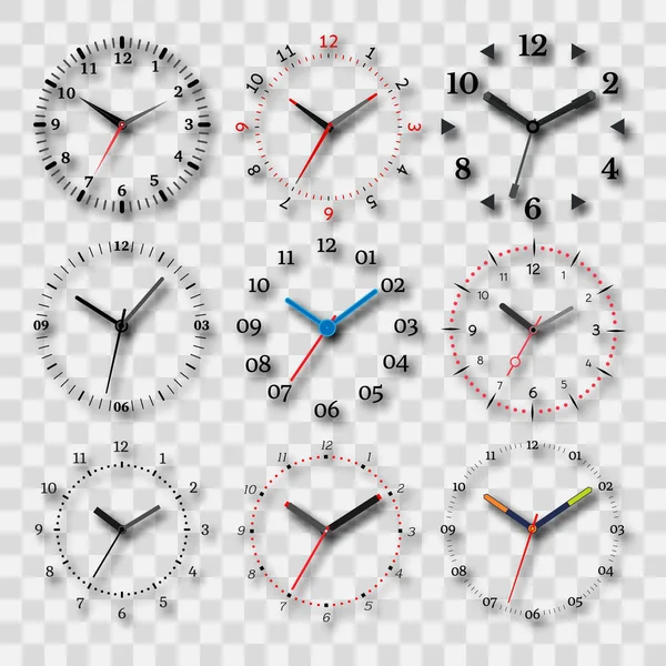 Watch dial on a transparent background — Stock Vector