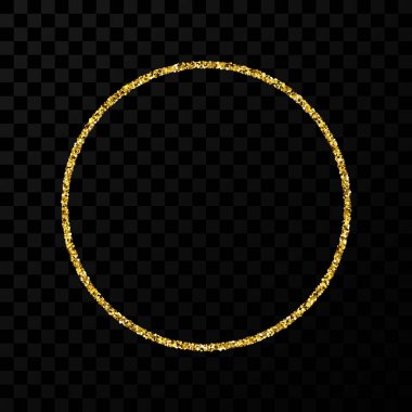 Parlak kıvılcımlı altın parıltılı çerçeve