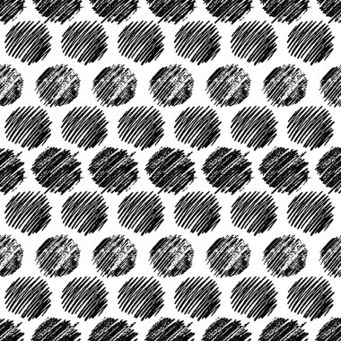 Karalama Smear ile çizilen Dikişsiz Desen el