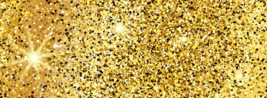 Glitter etkisi ile altın ışıltılı arka plan