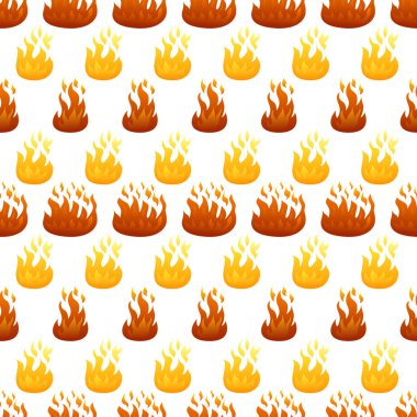 Yangın alevi ile dikişsiz desen