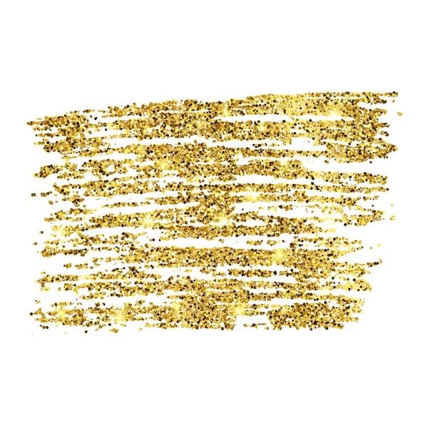 Golden Paint Glitzerkulisse — Stockvektor