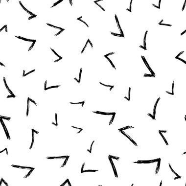 Elle çizilmiş kontrol sembolleri ile kusursuz desen