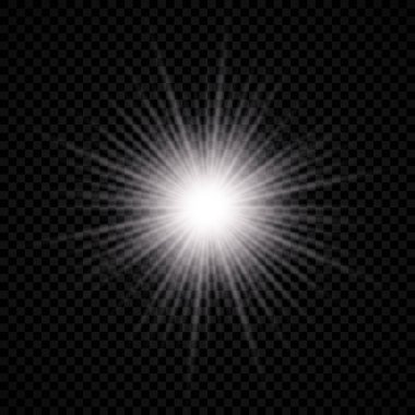 Lens parlamasının ışık efekti