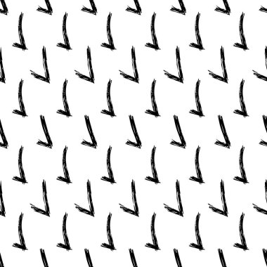 Elle çizilmiş kontrol sembolleri ile kusursuz desen