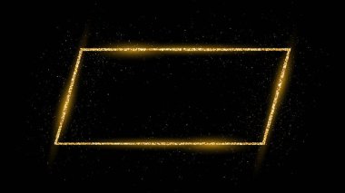 Parıltılı altın çerçeve