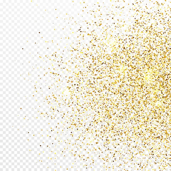 Gouden glitter feestelijke confetti achtergrond — Stockvector