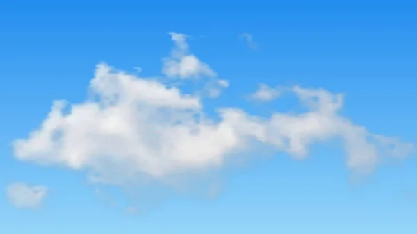 Fondo natural con nube en el cielo azul — Vector de stock