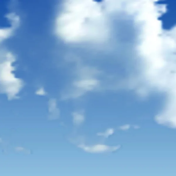 Fondo natural con nube en el cielo azul — Vector de stock