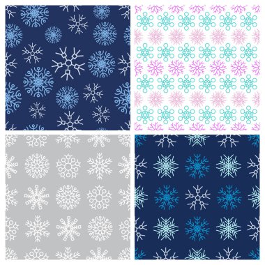 Kar taneleriyle kusursuz bir arkaplan