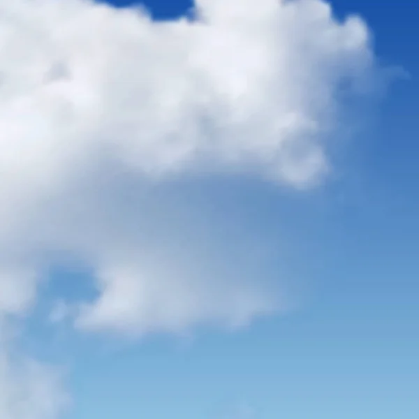 青空に雲が浮かぶ自然背景 — ストックベクタ