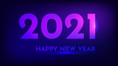 2021 Mutlu yıllar neon fon