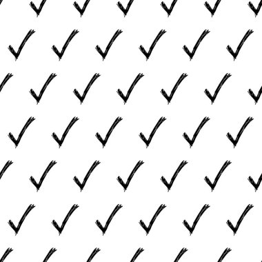 Elle çizilmiş kontrol sembolleri ile kusursuz desen