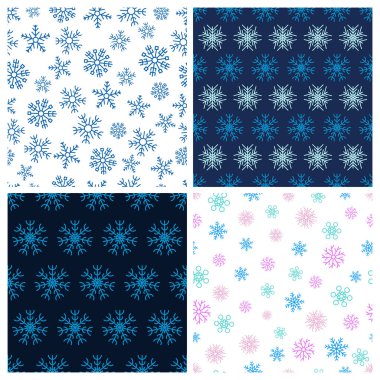 Kar taneleriyle kusursuz bir arkaplan