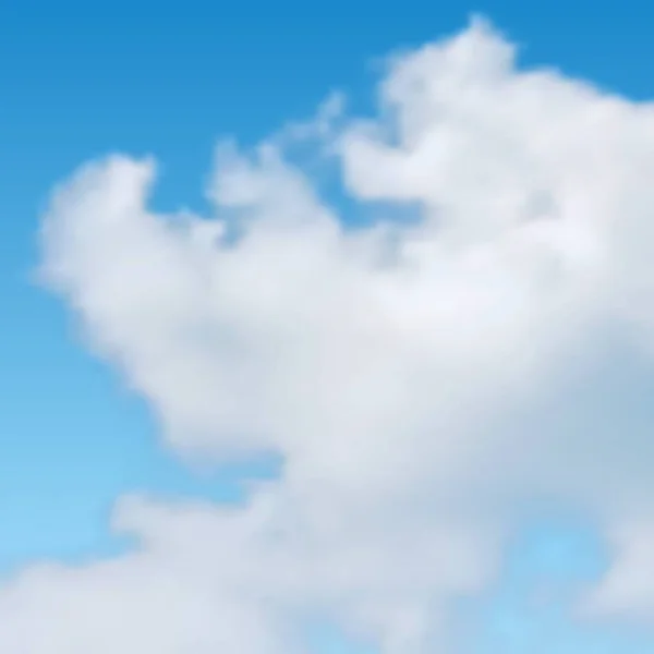 Fondo natural con nube en el cielo azul — Vector de stock