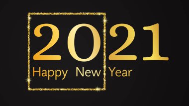 2021 Mutlu yıllar altın arkaplan