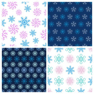 Kar taneleriyle kusursuz bir arkaplan