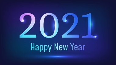 2021 Mutlu yıllar neon fon
