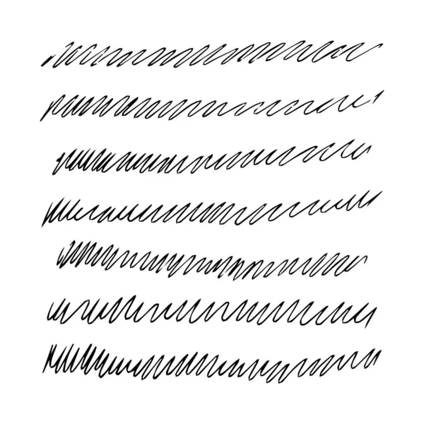 Набір каракулів різних меж маркерів — стоковий вектор