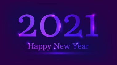 2021 Mutlu yıllar neon fon