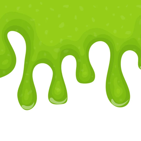 緑の滴下液スライム — ストックベクタ