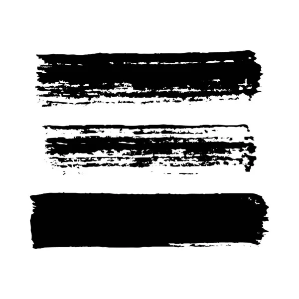 Black grunge brush strokes — Stock Vector