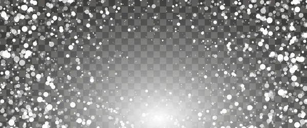Snöfall och fallande snöflingor — Stock vektor