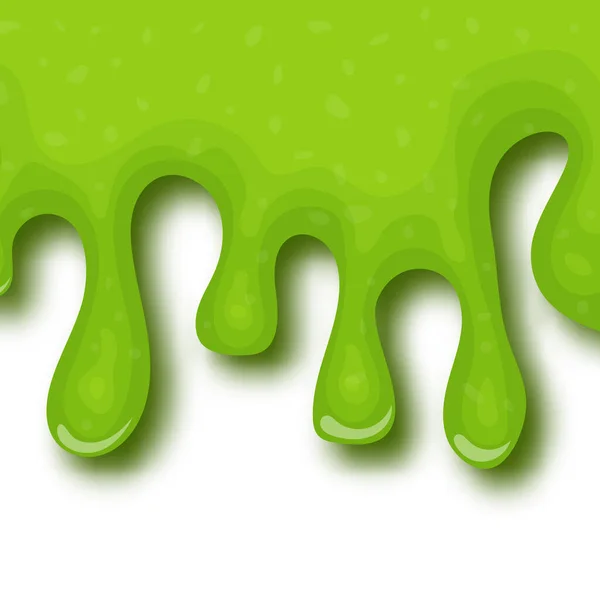 Limo líquido goteante verde — Vector de stock