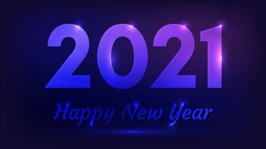 2021 Mutlu yıllar neon fon