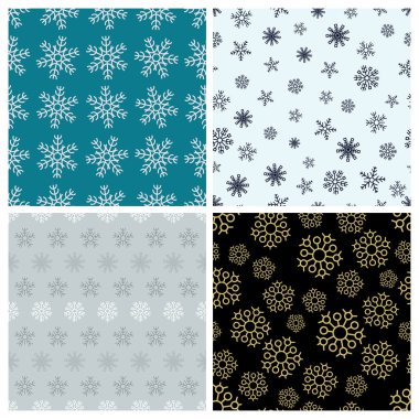 Kar taneleriyle kusursuz bir arkaplan