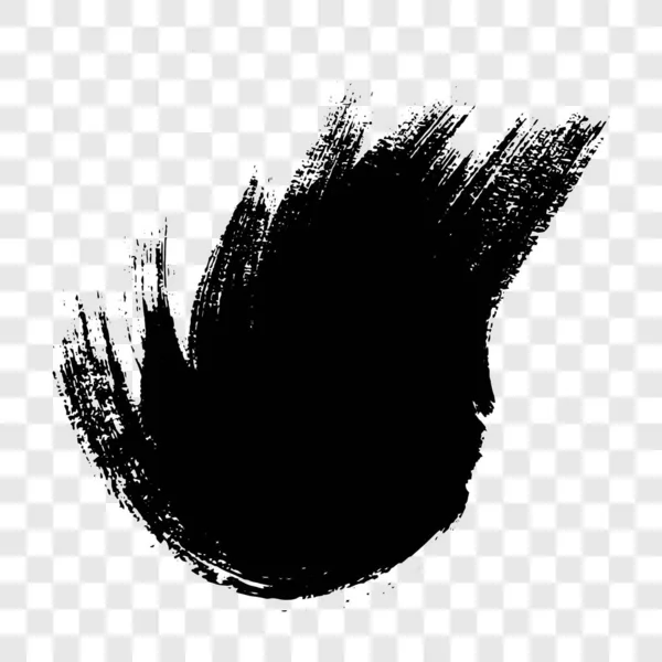 黑色的刷子笔划 — 图库矢量图片