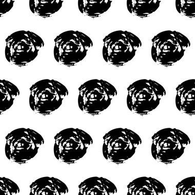 Elle çizilmiş karalama lekesiyle kusursuz desen