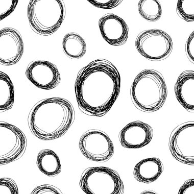 Çizim elipsleri şekilli kusursuz desen